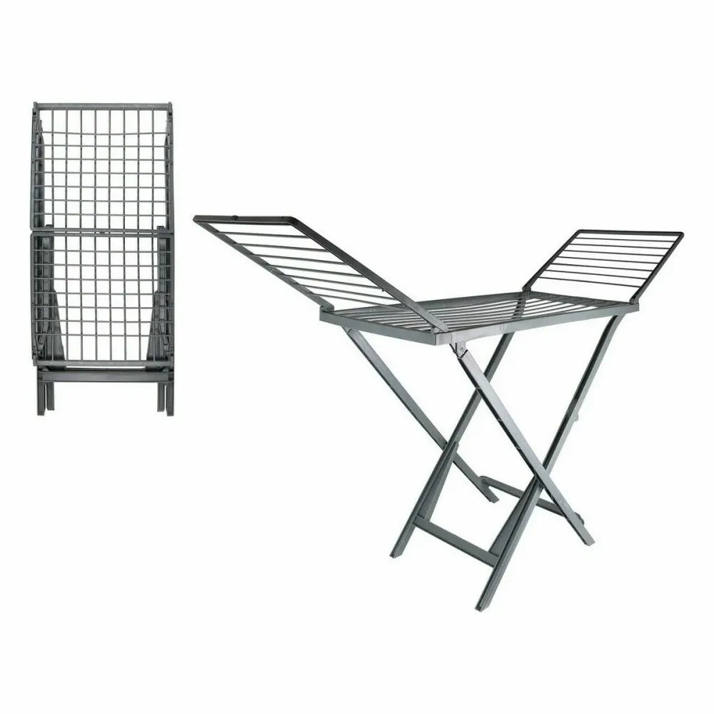 Сгъваем сушилник за дрехи Dem Elio Смола Сив 172 x 220 x 50,5 cm (3 броя)