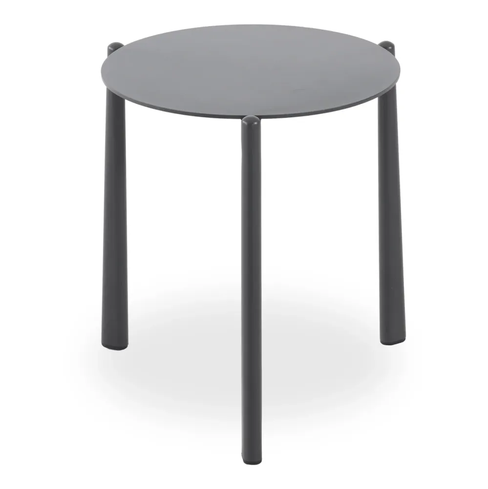 Кръгла странична маса DENERIS КГ6393.02 син алуминиева 45x45x47h