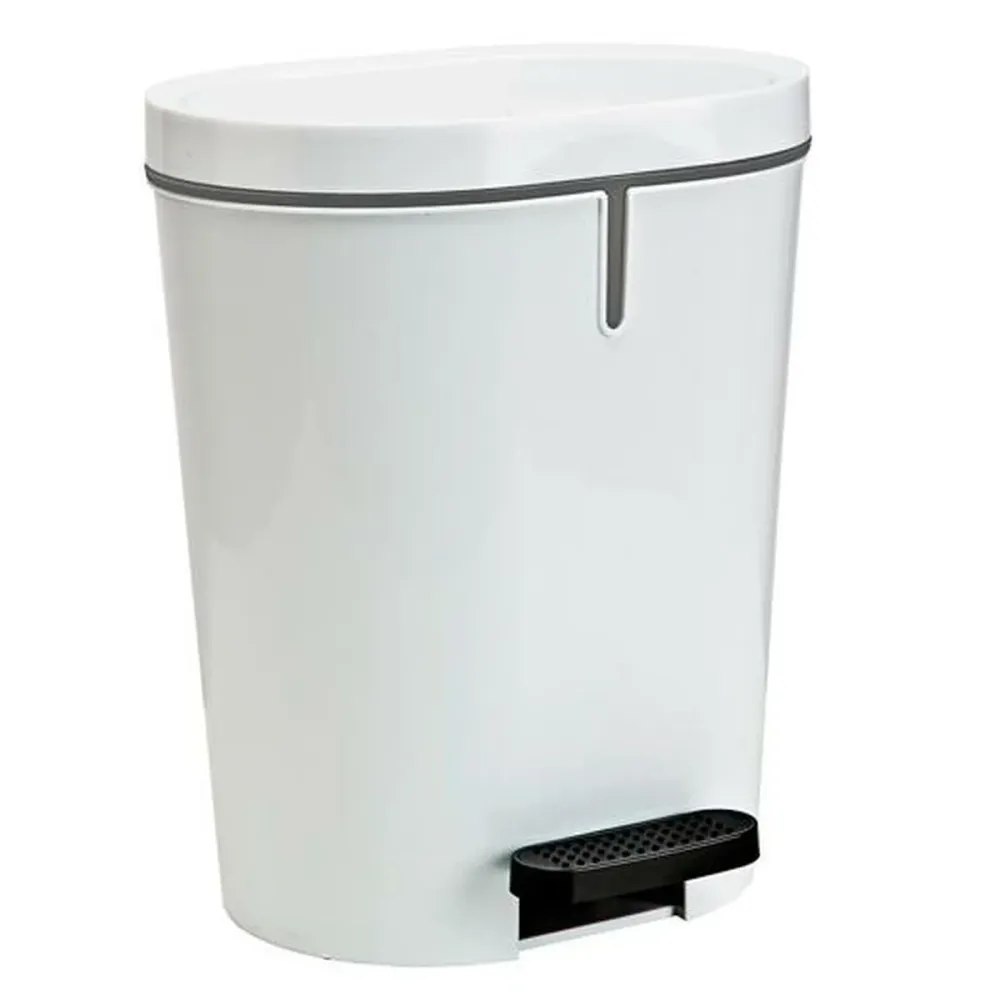 Кошче с педал Denox Бял Квадратен 25 L