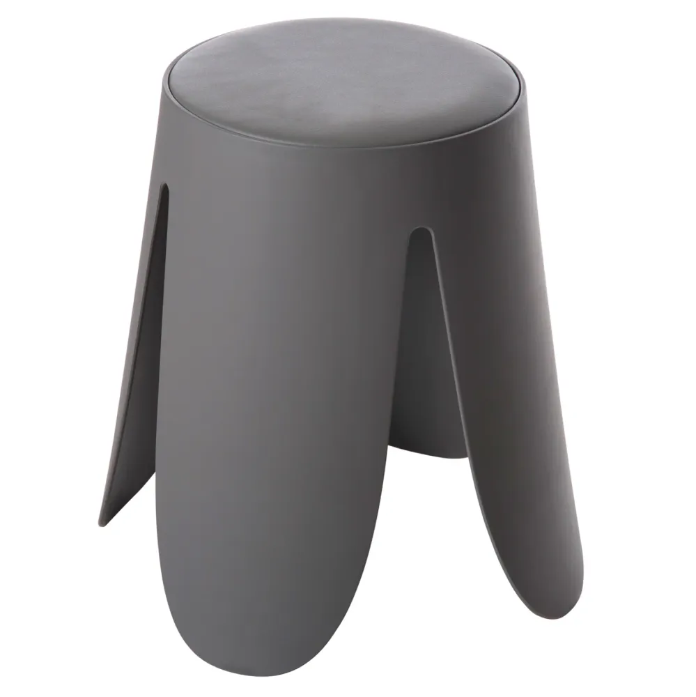 Табуретка DENTY сив цвят Φ30x45