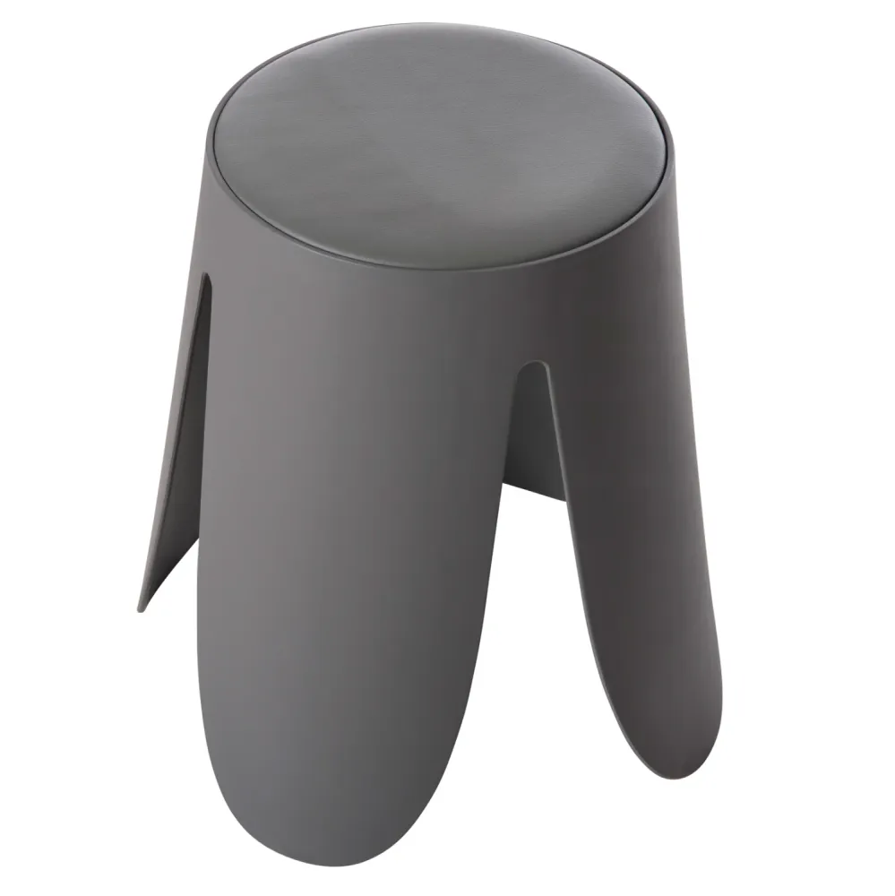 Табуретка DENTY сив цвят Φ30x45