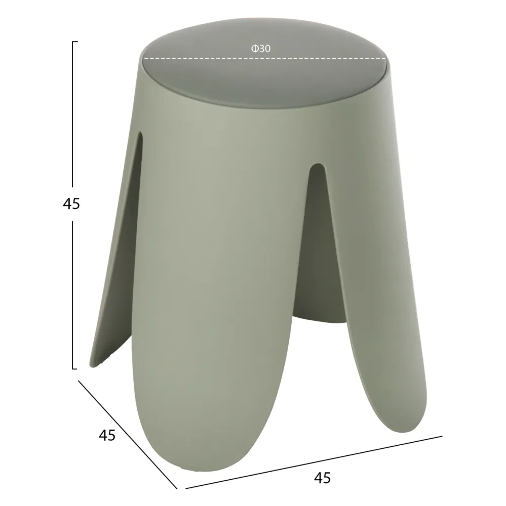 Табуретка DENTY цвят шам фъстък Φ30x45