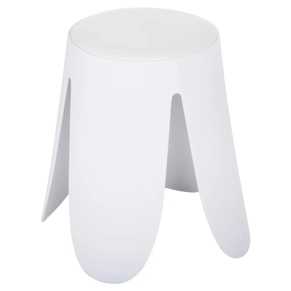 Табуретка DENTY бял цвят Φ30x45