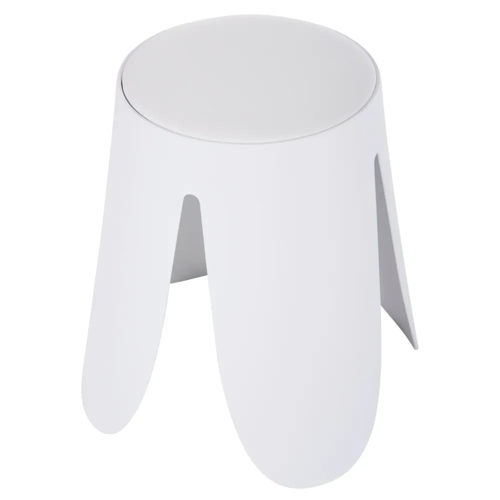 Табуретка DENTY бял цвят Φ30x45