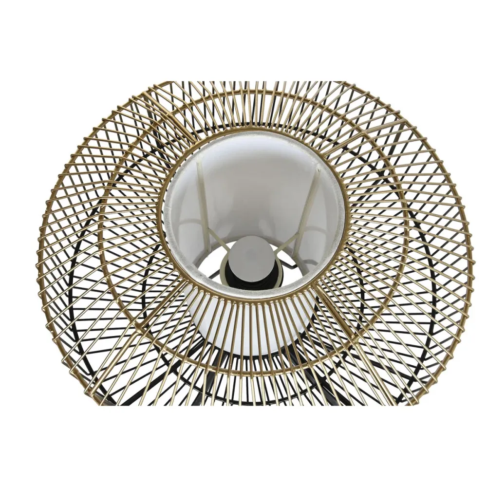 Лампион DKD Home Decor Черен Златен Желязо 50 W 220 V 39 x 39 x 103 cm
