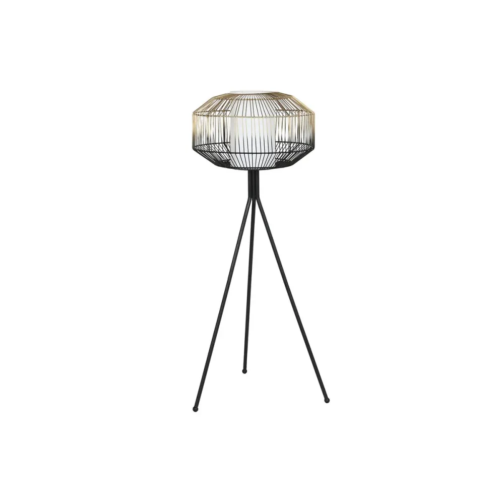 Лампион DKD Home Decor Черен Златен Желязо 50 W 220 V 39 x 39 x 103 cm