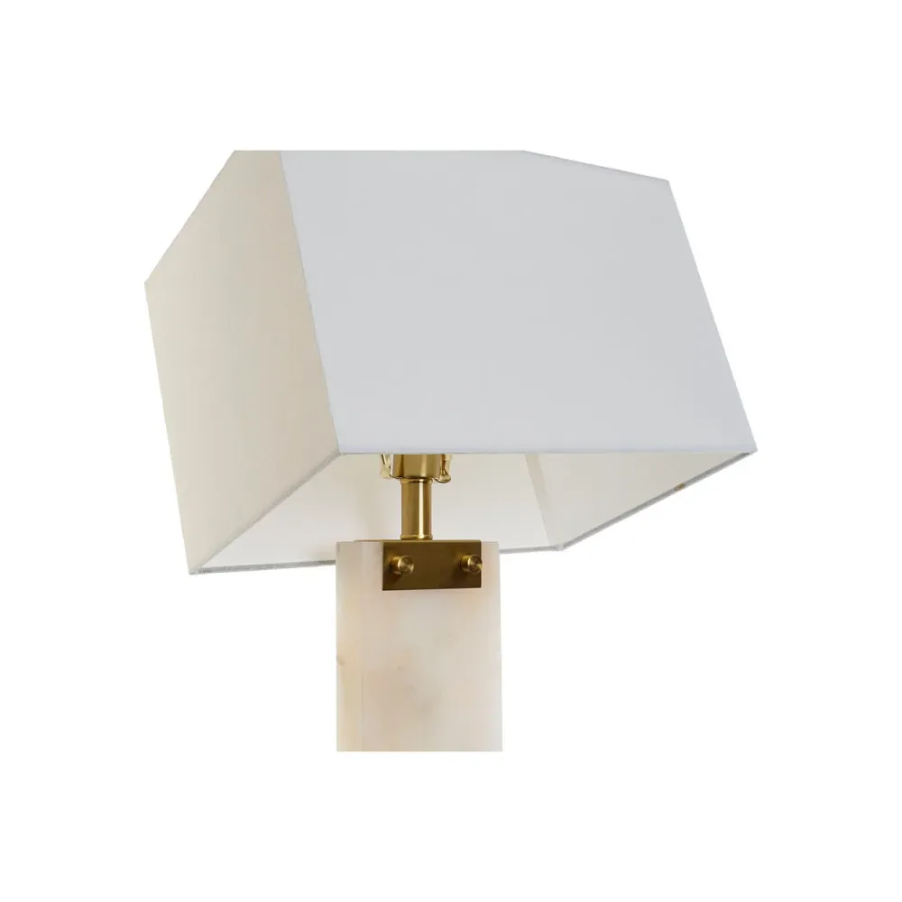 Настолна лампа DKD Home Decor Бял Златен Метал Мрамор 50 W 220 V 38 x 25 x 76 cm