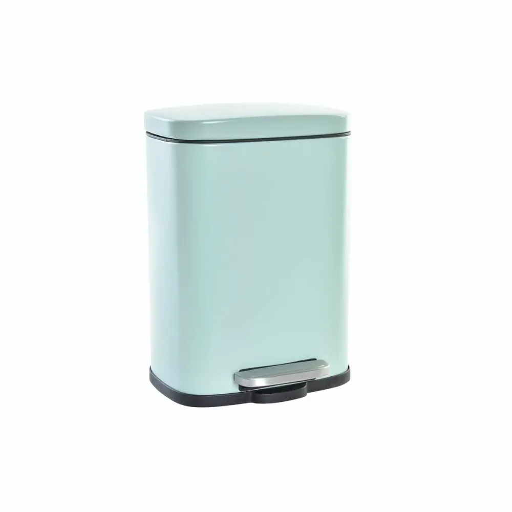 Кошче за Боклук DKD Home Decor Мента матов 21 x 15 x 29,5 cm Метал 5 L Основен