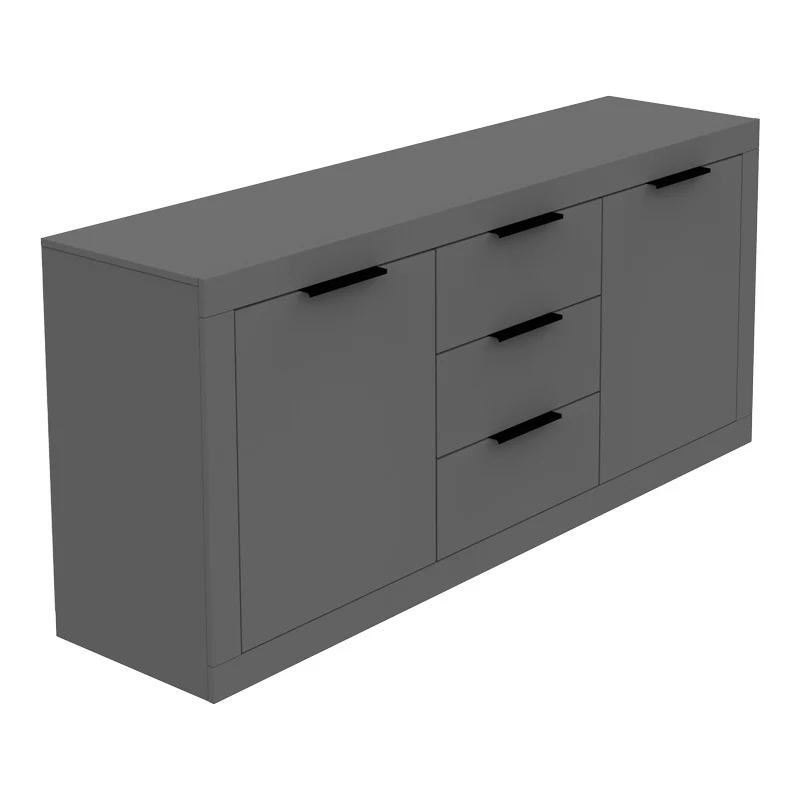Бюфет Doha в тъмно сив цвят 180x45x80.5см