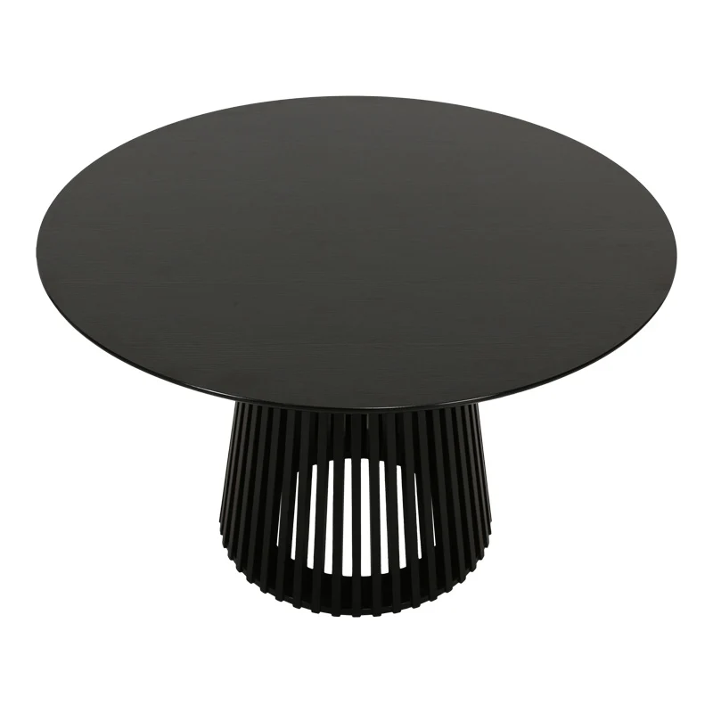 Трапезна маса DOMINIC mdf в черен цвят d120x75см