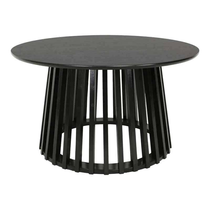 Холна маса DOMINIC mdf в черен цвят d80x45см