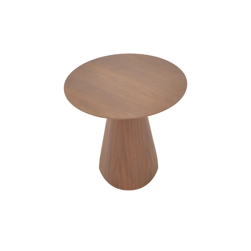 Холна маса DONDA от mdf-метал в цвят орех, диаметър 60x46 см