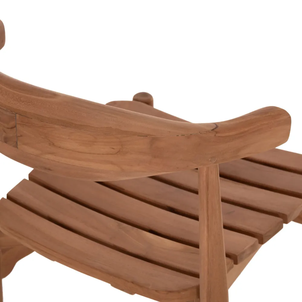 Комплект за хранене DONNY с разтегателна маса и 6 фотьойла - тиково дърво