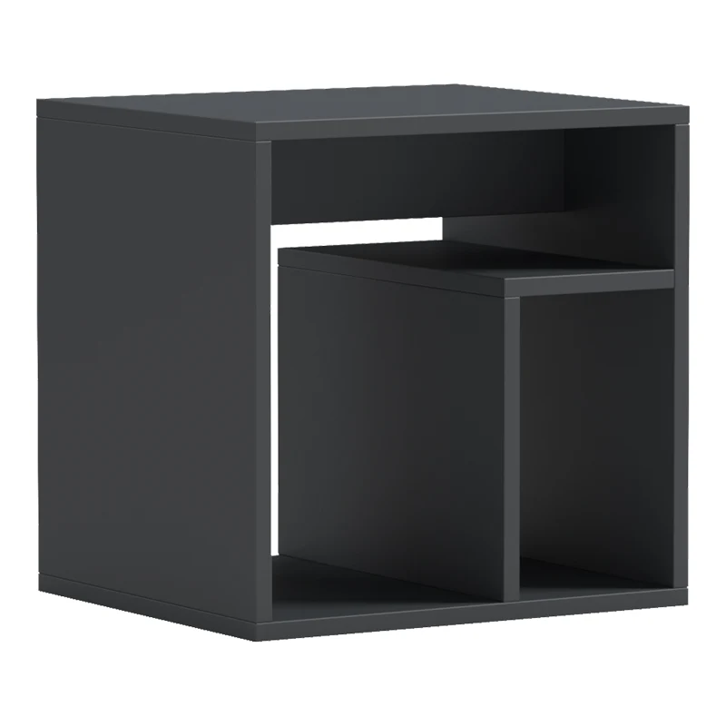 Нощно шкафче Double антрацит 40x35x40см