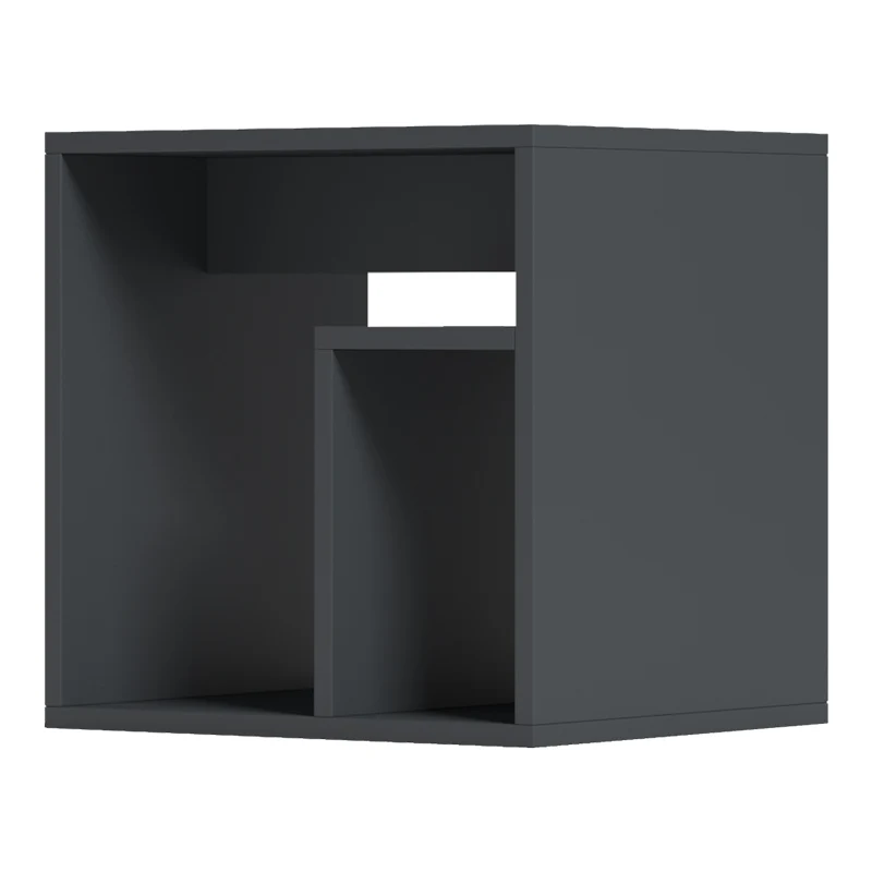 Нощно шкафче Double антрацит 40x35x40см