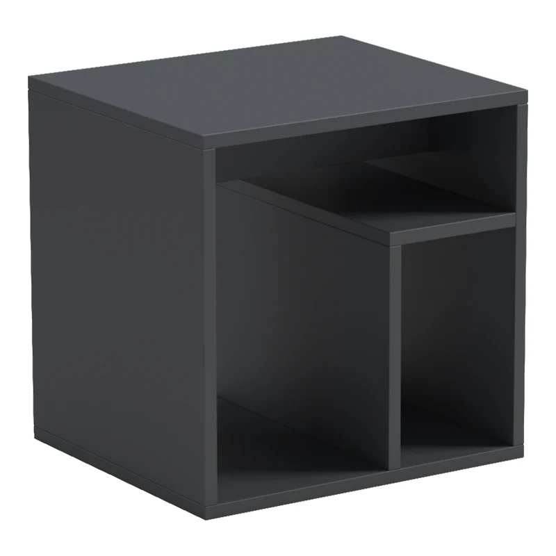 Нощно шкафче Double антрацит 40x35x40см