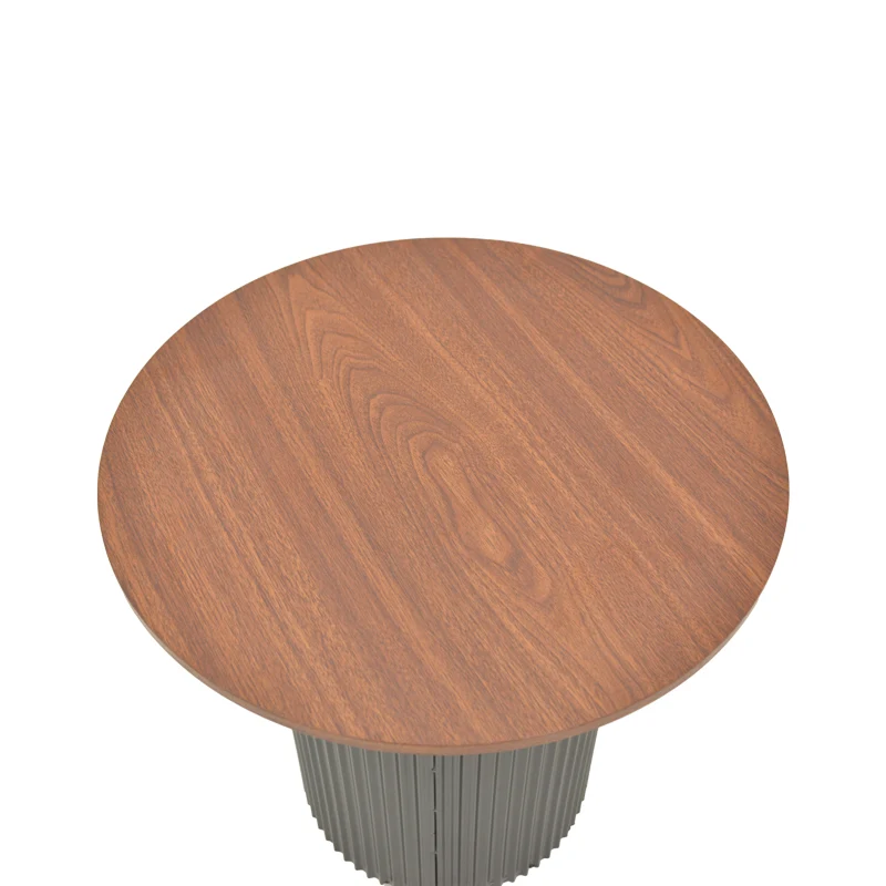 Помощна маса Dovel мдф цвят орех - черен нюанс d50x45см