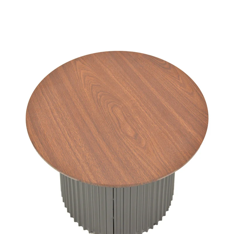 Холна маса DOVEL мдф в орехово-черен нюанс d70x40см