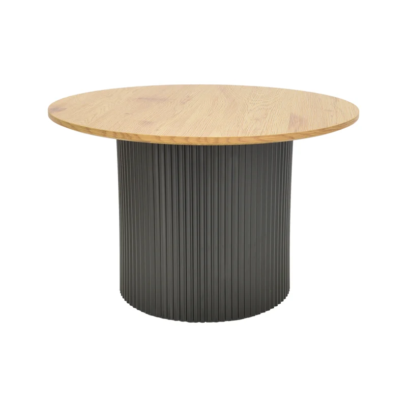 Холна маса DOVEL мдф в цвят сонома-черен d70x40см