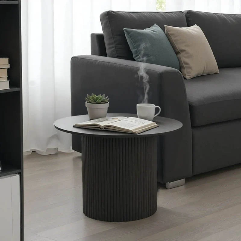 Холна маса DOVEL мдф в черен нюанс d70x40см