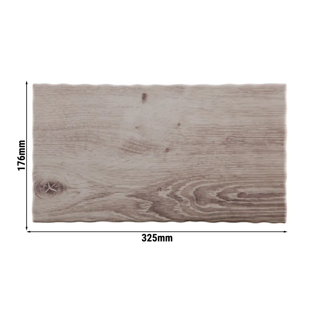 (6 бр.) Меламиново плато GN 1/3 - DRIFTWOOD - Меламин - 325x176mm - Височина: 15mm - Сив