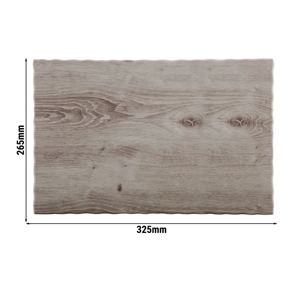 (6 бр.) Меламиново плато GN 1/2 - DRIFTWOOD - Меламин - 325x265mm - Височина: 15mm - Сив