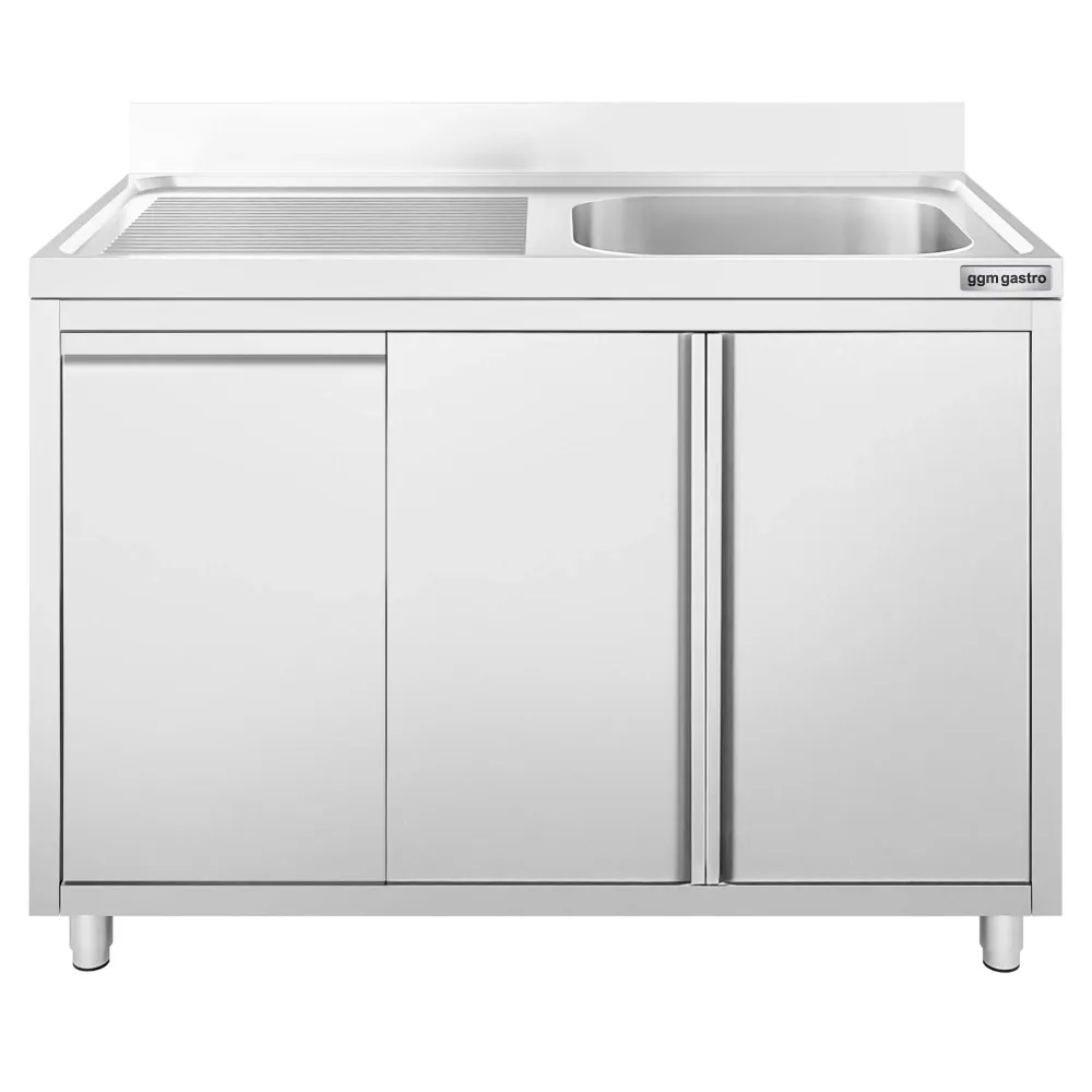 Шкаф с мивка ECO - 1200x700mm - с кофа за отпадъци и 1 корито вдясно