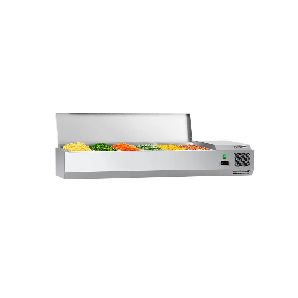Настолна хладилна витрина ECO - 1400x335x281mm - 6x GN 1/4