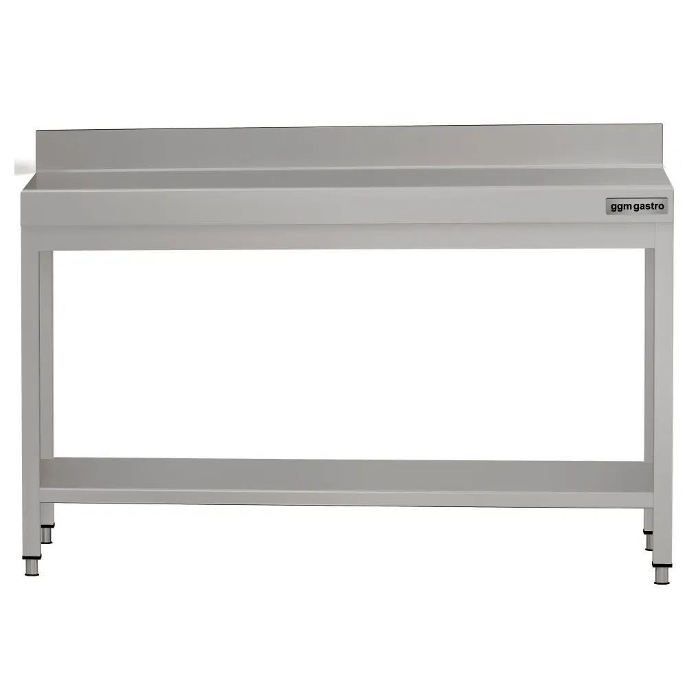 Маса от неръждаема стомана ECO - 1500x600mm - с основен рафт
