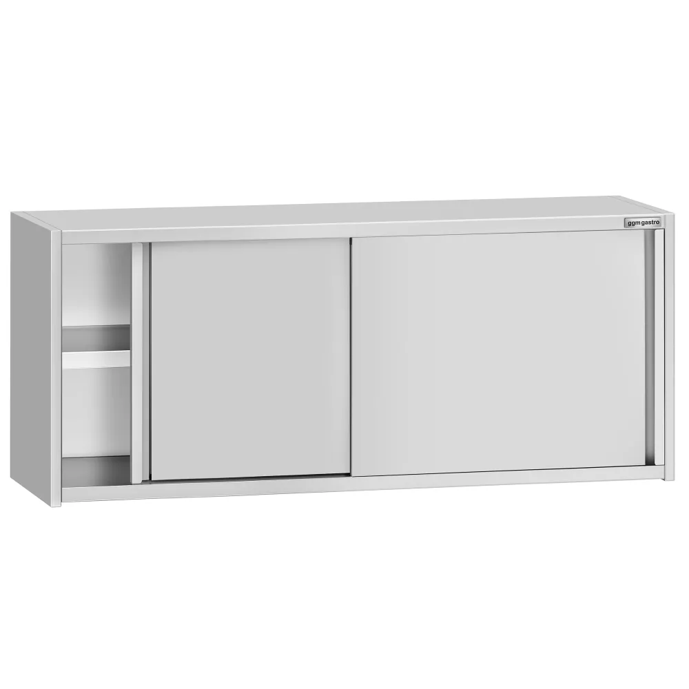 Стенен шкаф от неръждаема стомана ECO - 1800x400mm - с плъзгащи се врати - 650mm височина