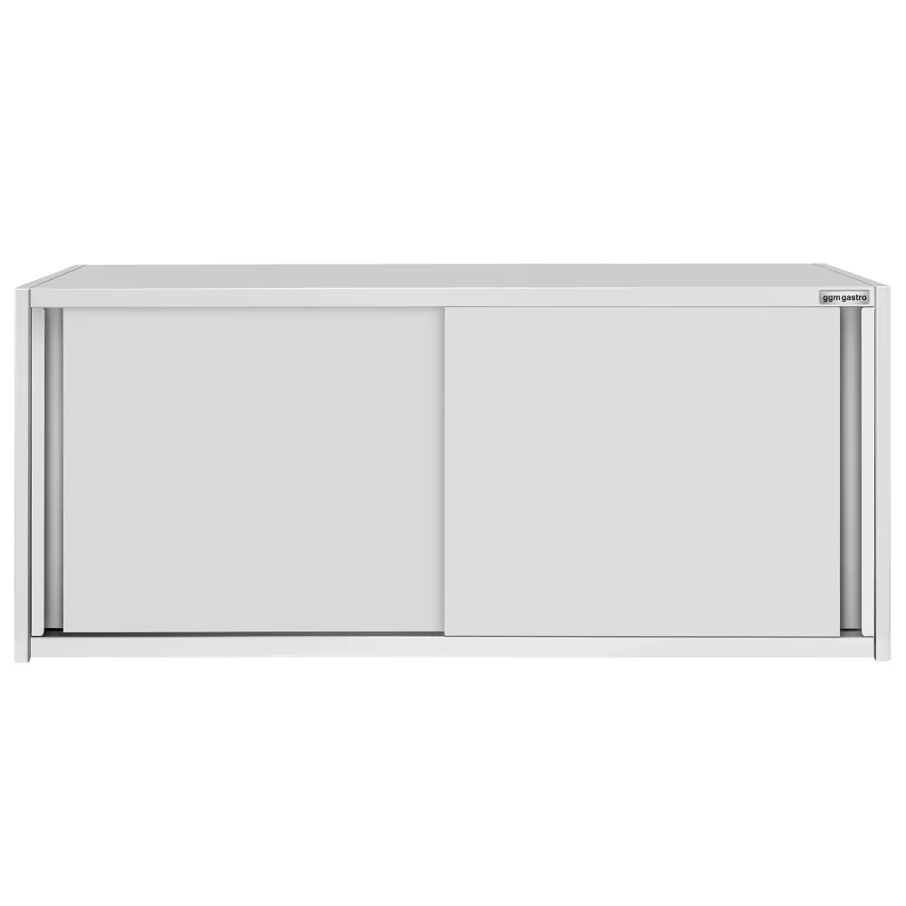 Стенен шкаф от неръждаема стомана ECO - 1800x400mm - с плъзгащи се врати - 650mm височина