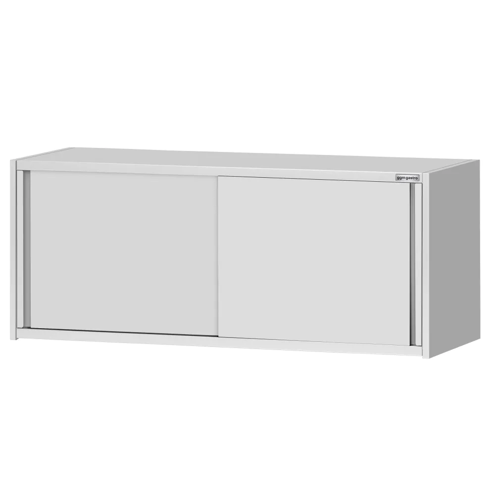 Стенен шкаф от неръждаема стомана ECO - 1800x400mm - с плъзгащи се врати - 650mm височина