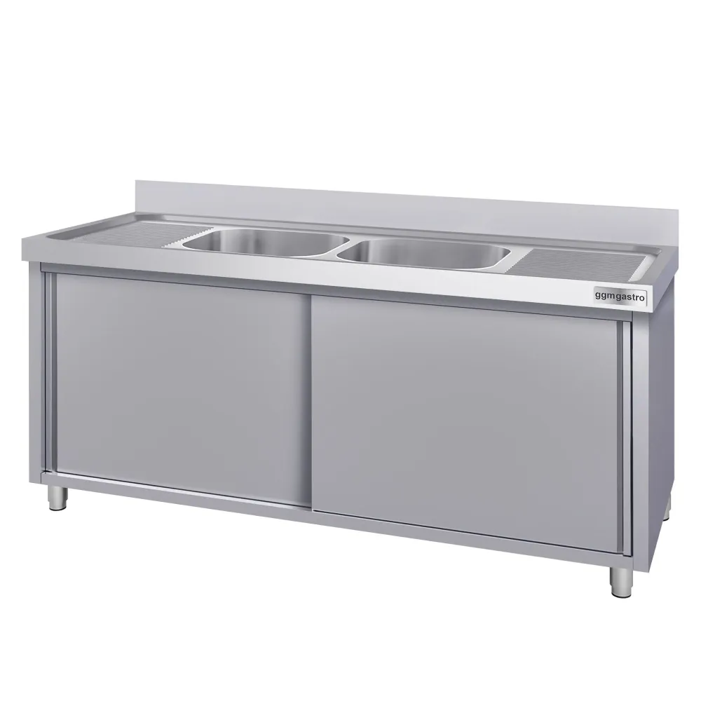 Шкаф с мивка ECO - 1800x600mm - с 2 корита
