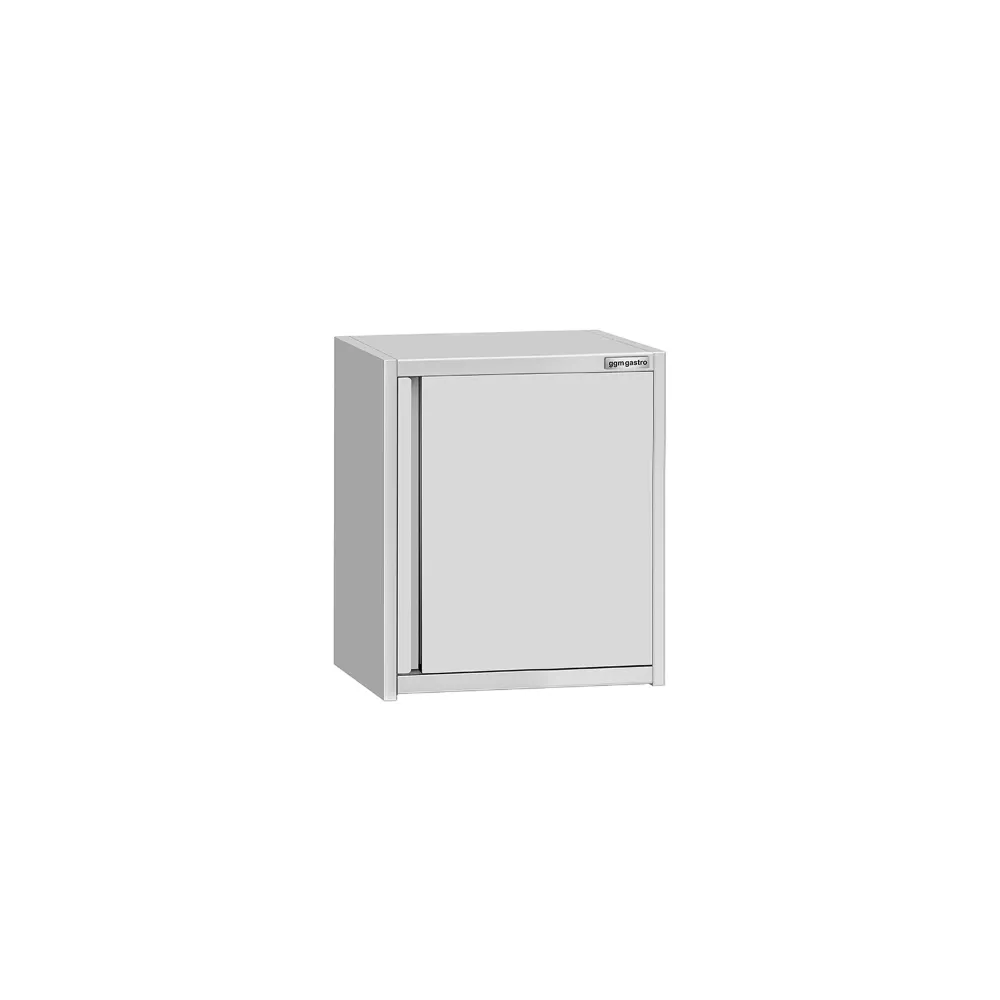 Стенен шкаф от неръждаема стомана ECO - 600x400mm - с врата на панти - 650mm височина