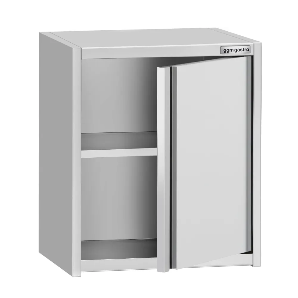 Стенен шкаф от неръждаема стомана ECO - 600x400mm - с врата на панти - 650mm височина
