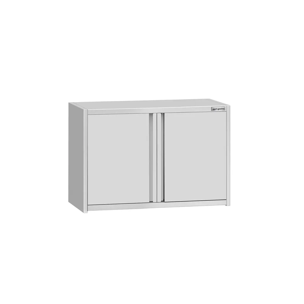 Стенен шкаф от неръждаема стомана ECO - 800x400mm - с врати на панти - 650mm височина
