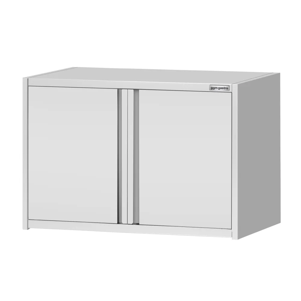 Стенен шкаф от неръждаема стомана ECO - 800x400mm - с врати на панти - 650mm височина