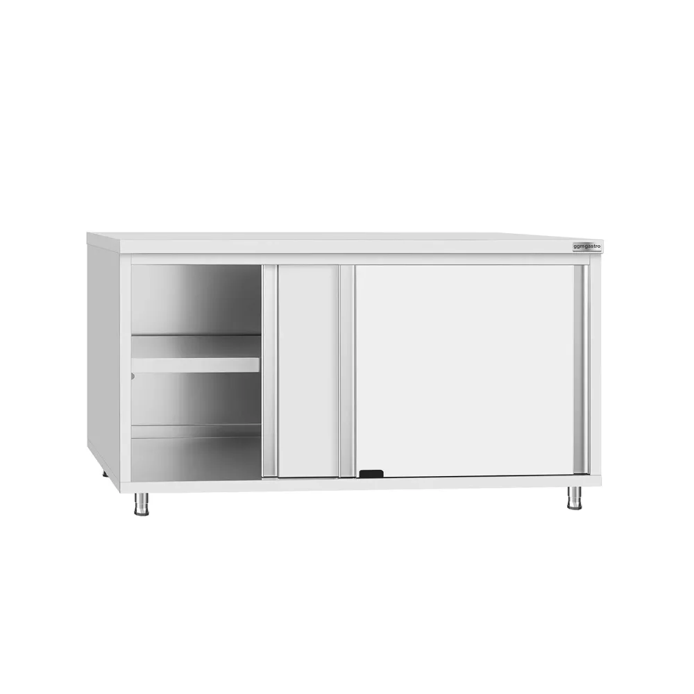 Професионален Работен шкаф от неръждаема стомана ECO ECO Flex - 1600x700mm - с плъзгащи се врати