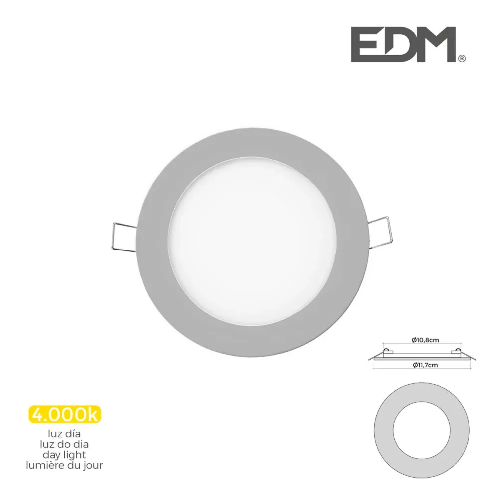 Вградена прожекторна светлина EDM 31604 Downlight G 6 W 320 Lm (4000 K)