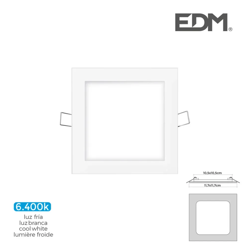 Вградена прожекторна светлина EDM 31605 Downlight G 6 W 320 Lm (6400 K)