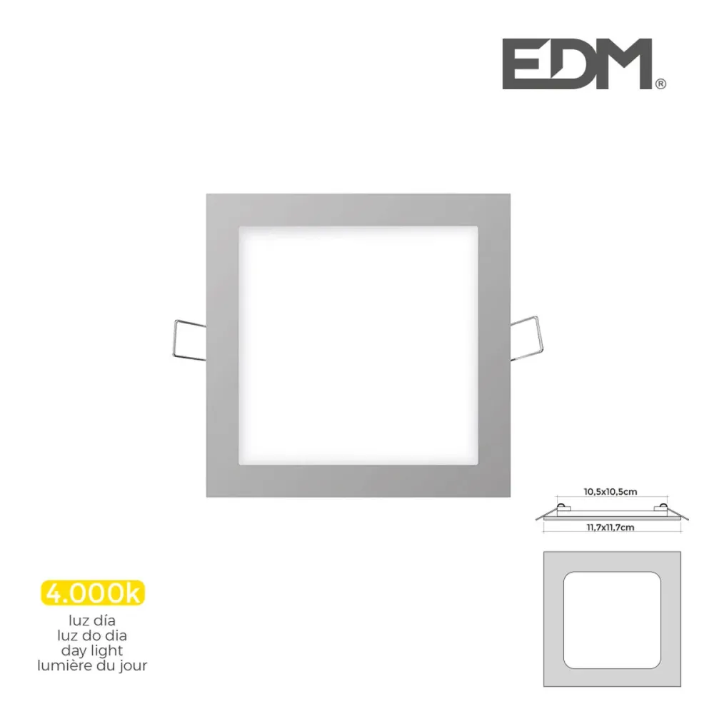Вградена прожекторна светлина EDM 31608 Downlight G 6 W 320 Lm (4000 K)