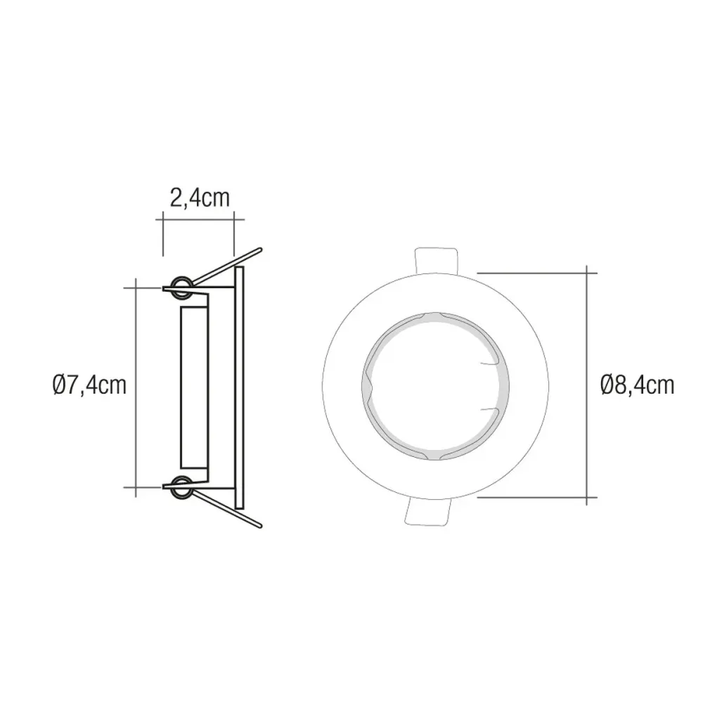 Лампа EDM 35909 Халоген ø 8,4 cm Банел за сутиен