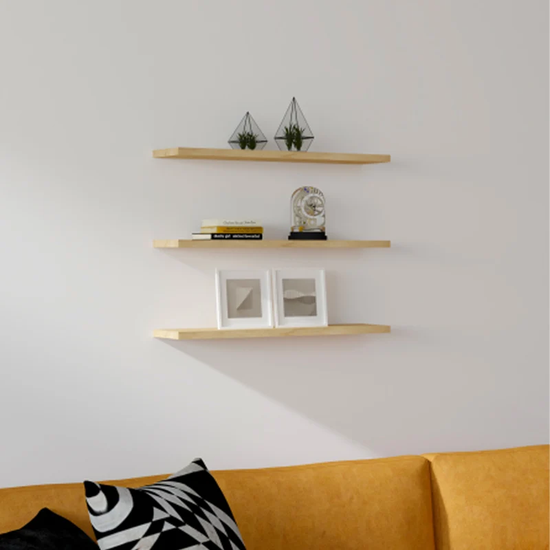 Меламинов стенен рафт Edna в естествен нюанс 60x14,5x1,8 см
