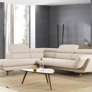 Ъглов разтегателен диван «Eftelya Lounge» + електрически механизъм, USB зарядна станция, ширина 300см
