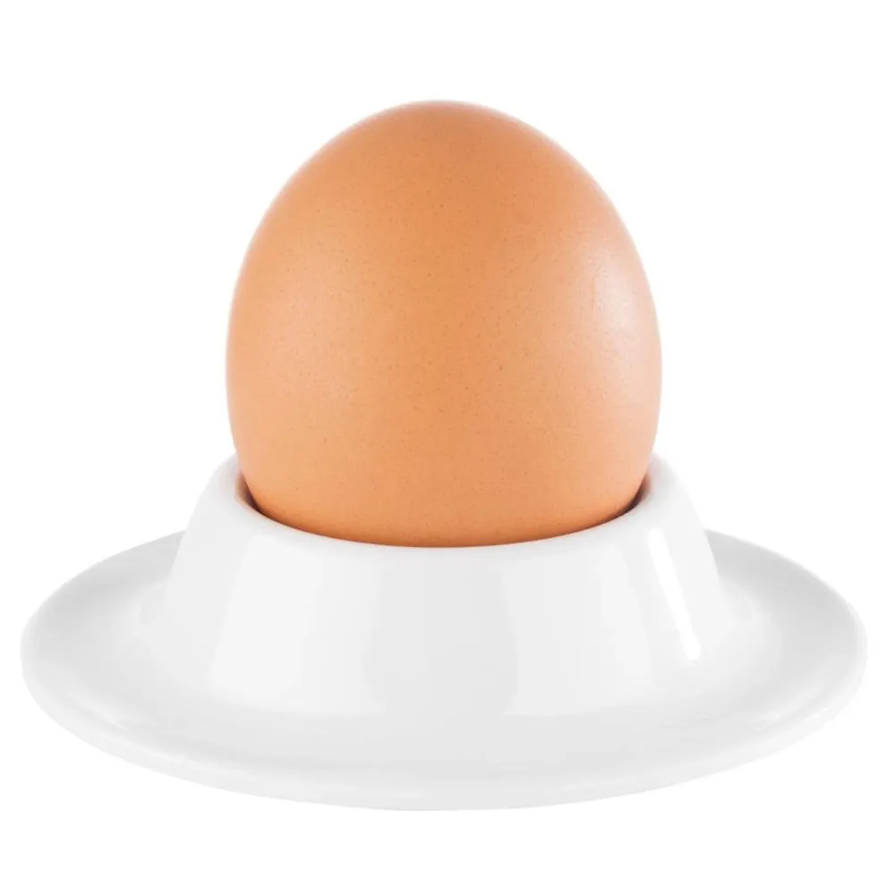(6 бр.) Чашка за яйце EGGY - комплект от 4 - меламин - Ø 85мм - бял