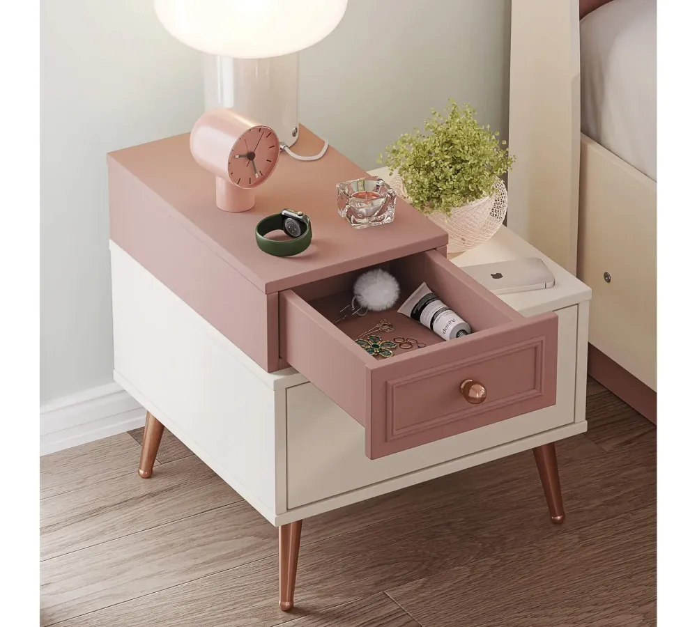 Нощно шкафче «Elegance» + две чекмеджета, размер 47х48х44см