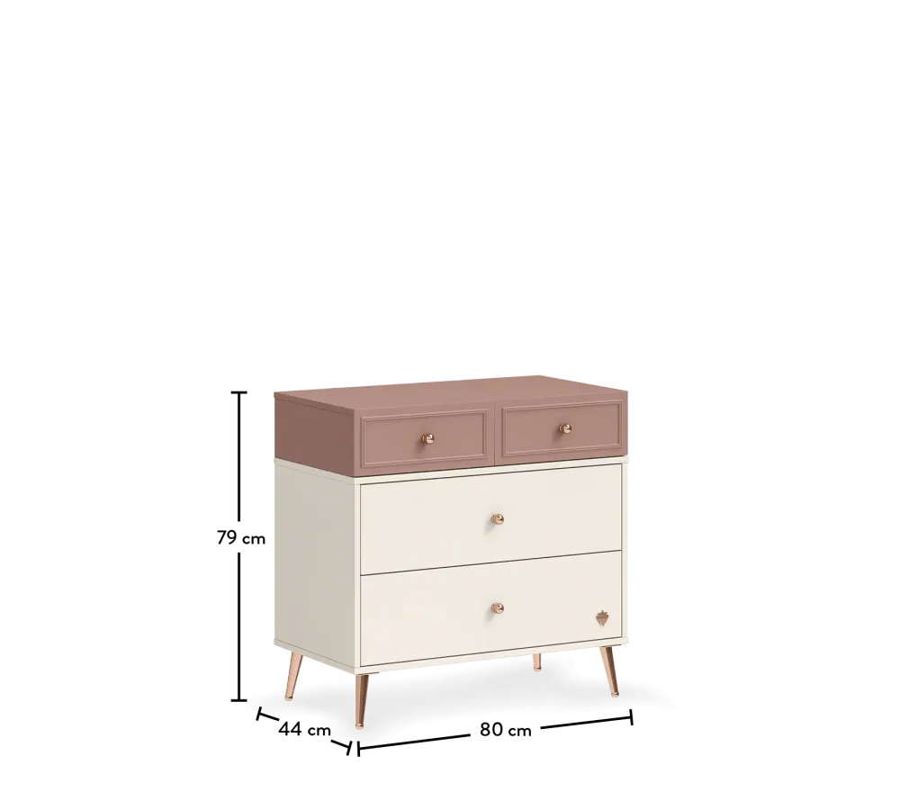 Скрин «Elegance» с четири чекмеджета, размер 80х79х44см