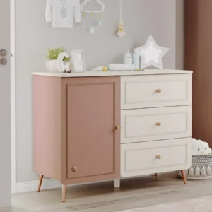 Скрин «Elegance Baby» с три чекмеджета и шкаф, размер 112х86х47см