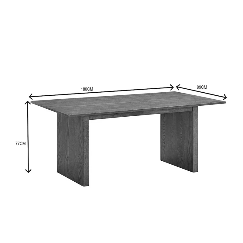 Трапезна маса ELEGANZA цвят орех 180x99x75.8cм