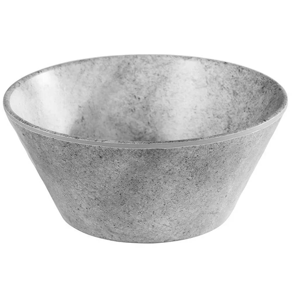 (6 бр.) Купа - ELEMENT - Меламин - 0.5L - Ø 160mm - Дълбочина: 70mm - Сиво